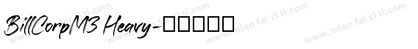 BillCorpM3 Heavy字体转换
